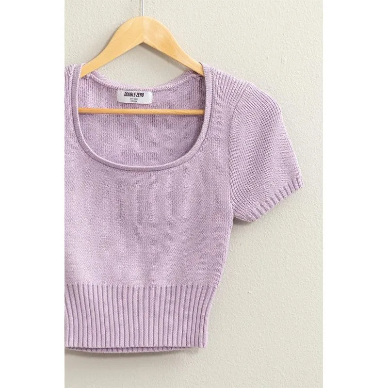 Trendiest Babe Short Sleeve Sweater Top