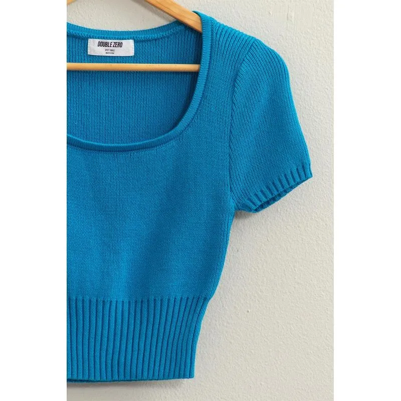 Trendiest Babe Short Sleeve Sweater Top