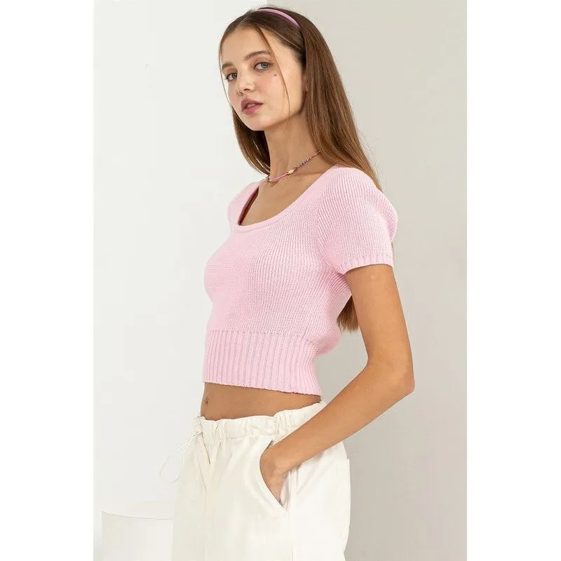 Trendiest Babe Short Sleeve Sweater Top