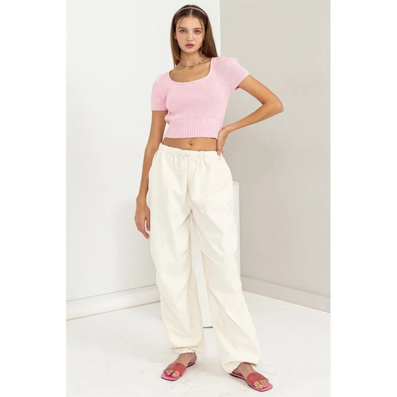 Trendiest Babe Short Sleeve Sweater Top
