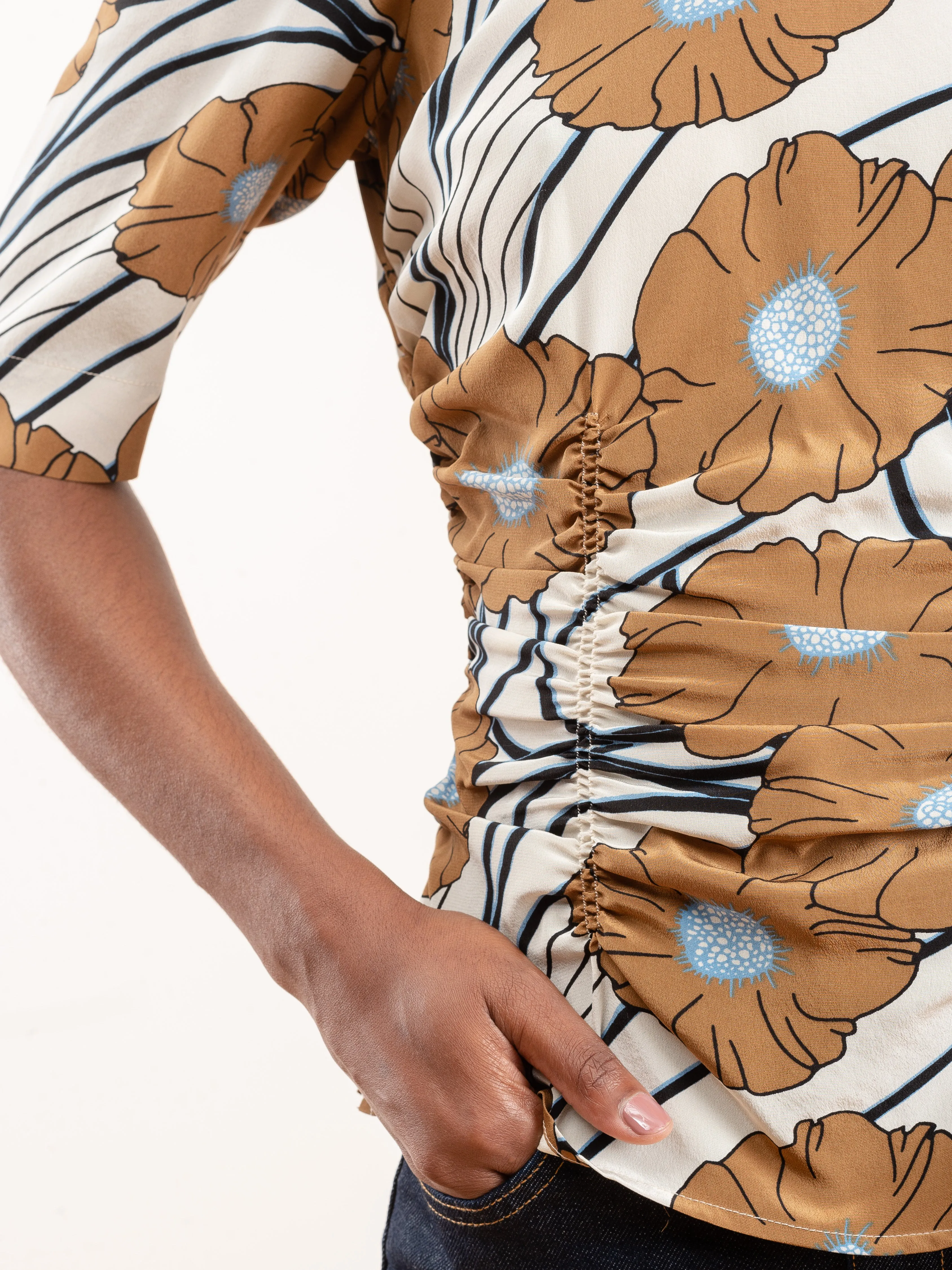 trifle top - khaki