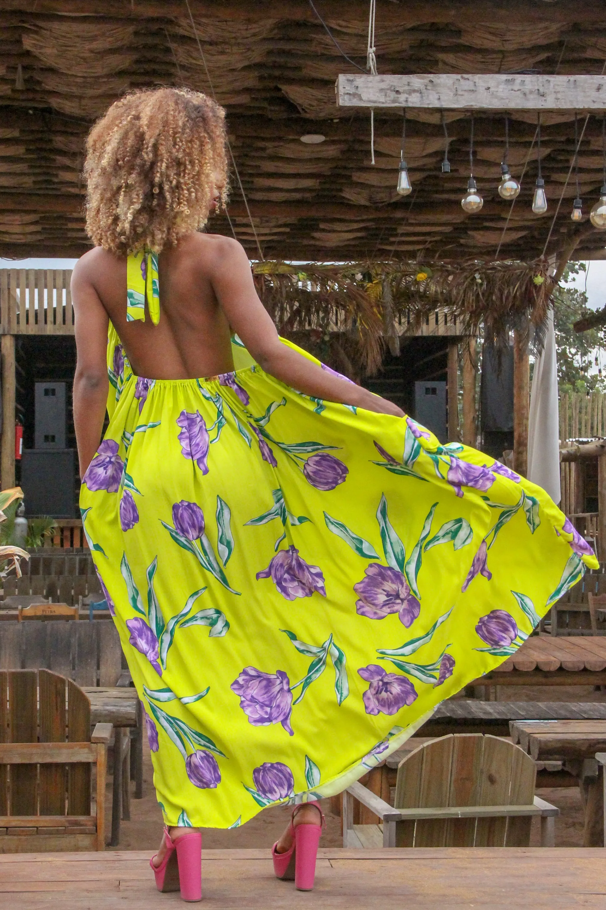Tulip Turtle Neck Gypsy Dress