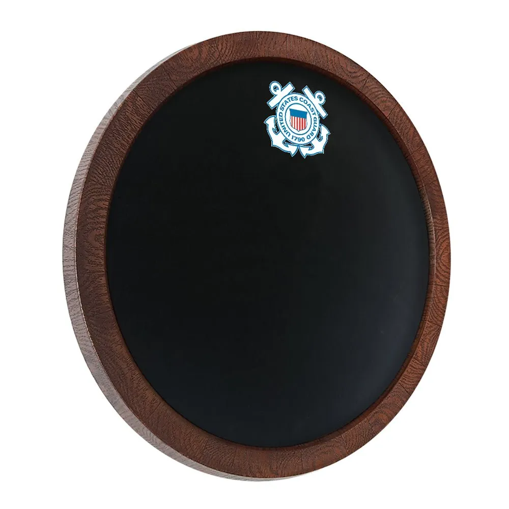 US Coast Guard: Chalkboard "Faux" Barrel Top Sign