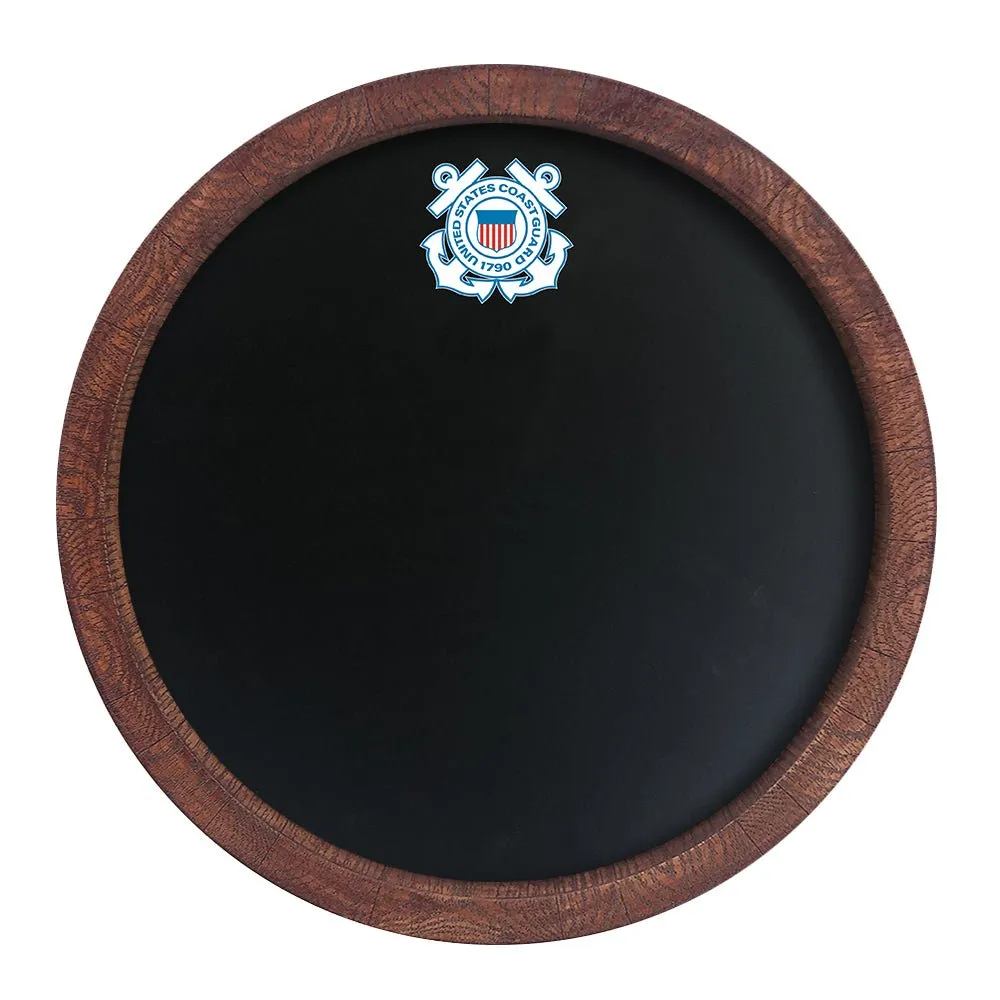 US Coast Guard: Chalkboard "Faux" Barrel Top Sign