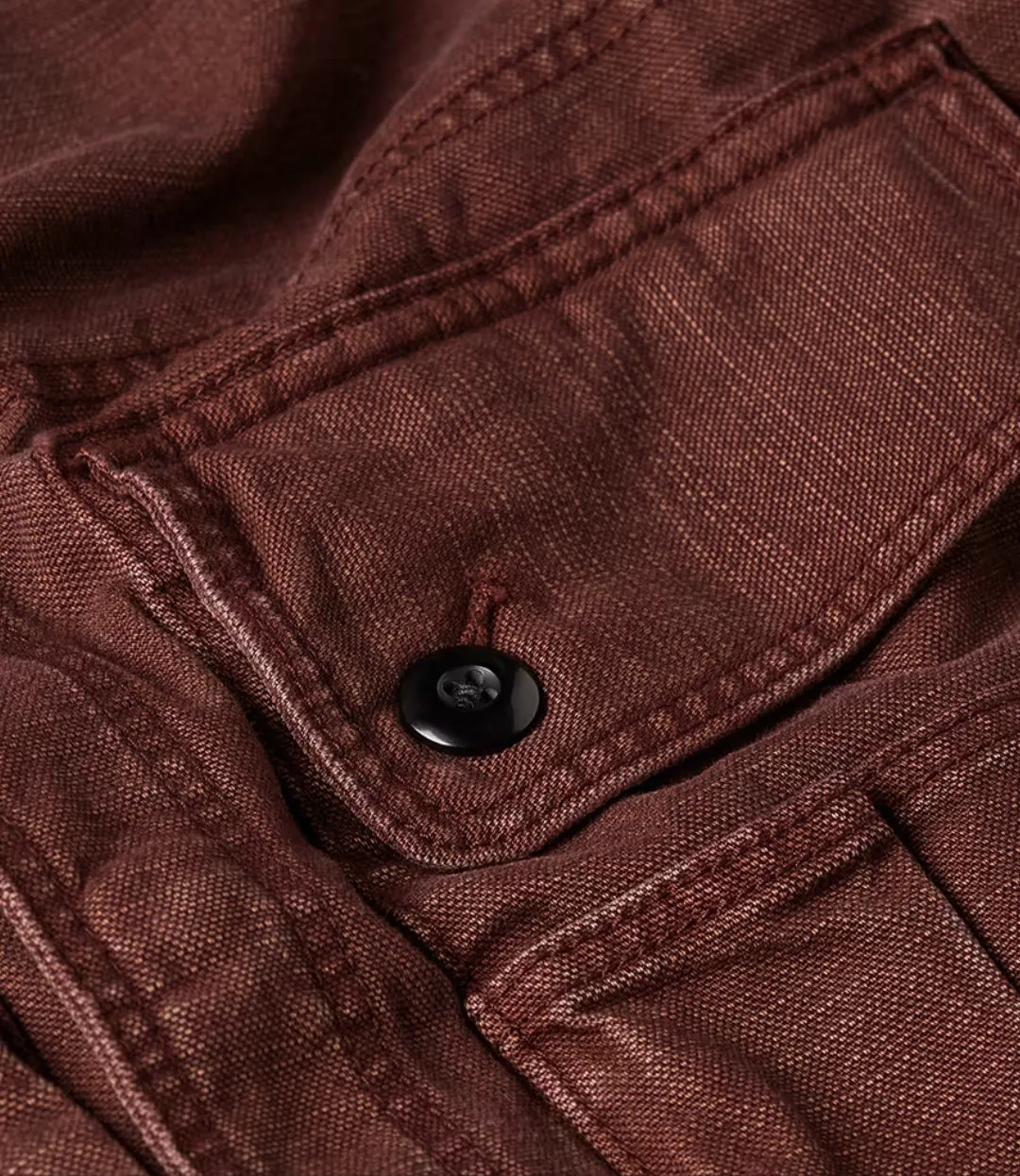 UTILITY OVERSHIRT faded autumn leaves garment dye