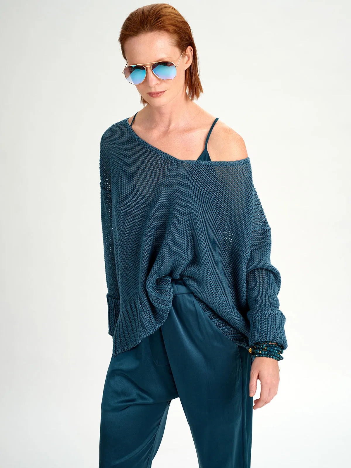 V Neck Box Sweater