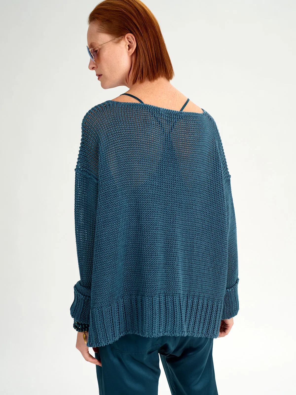 V Neck Box Sweater