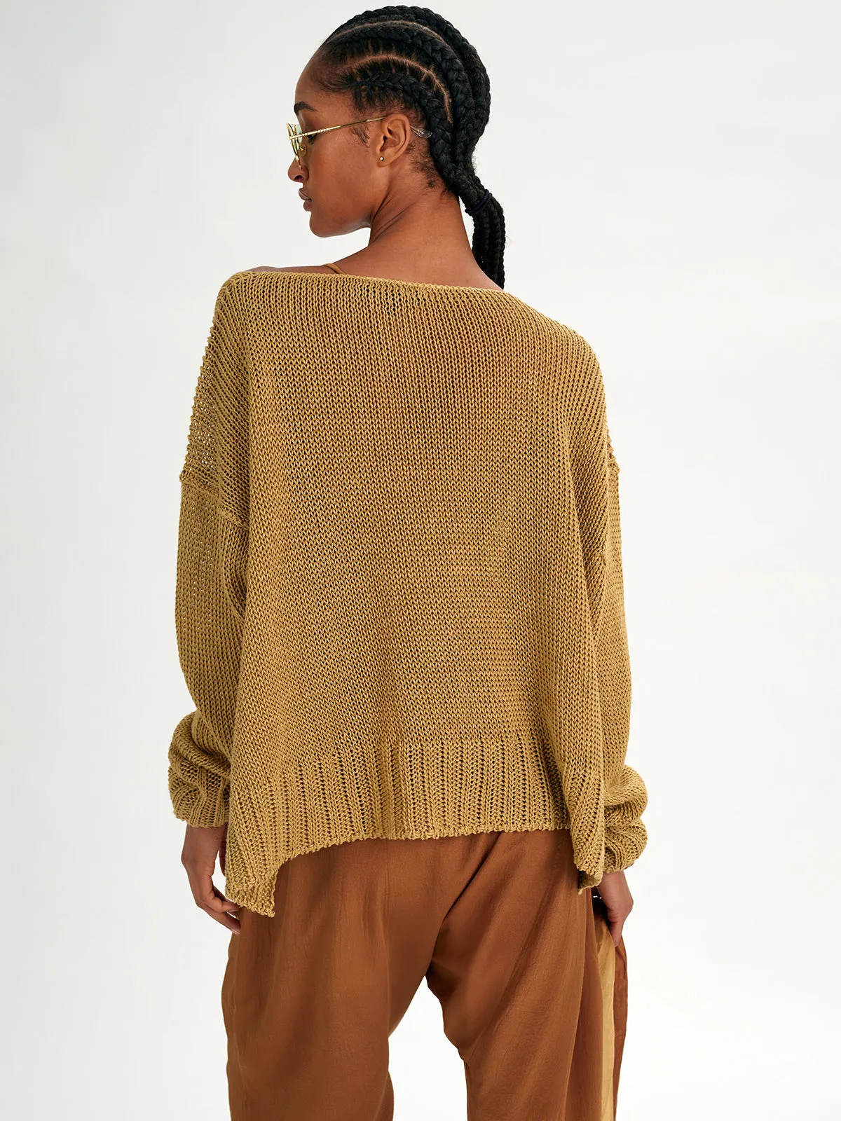V Neck Box Sweater