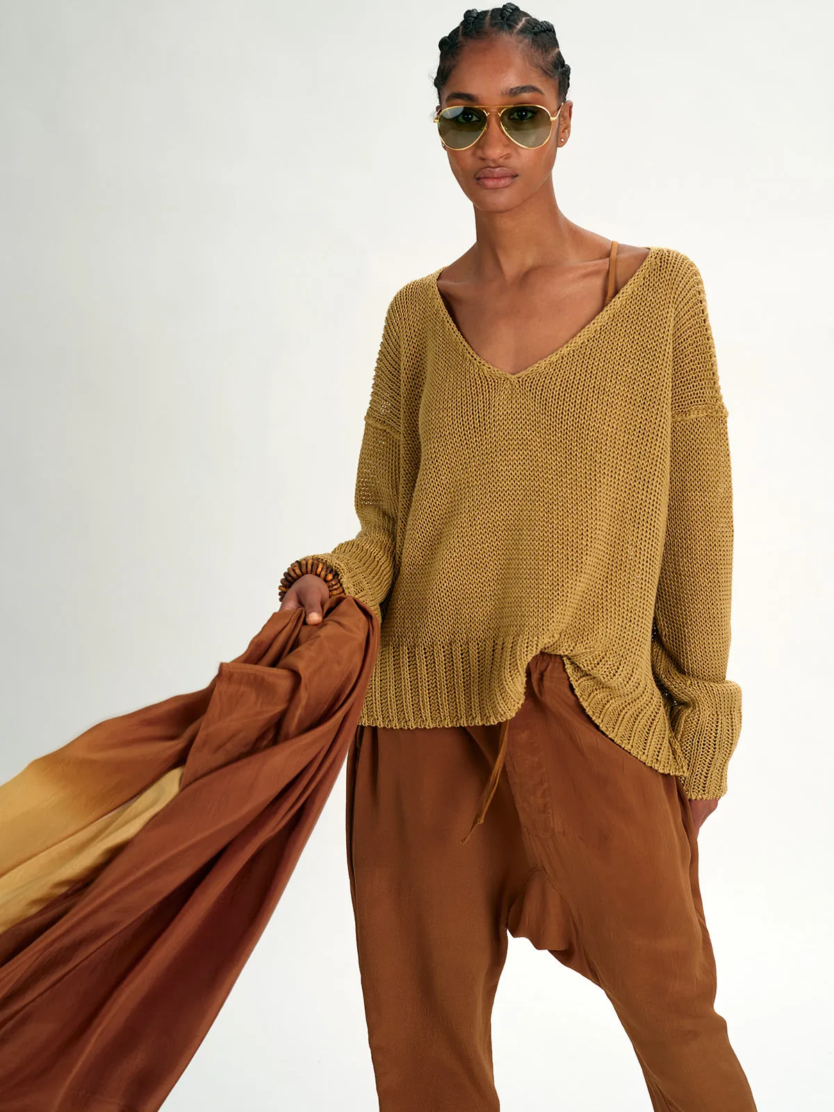 V Neck Box Sweater