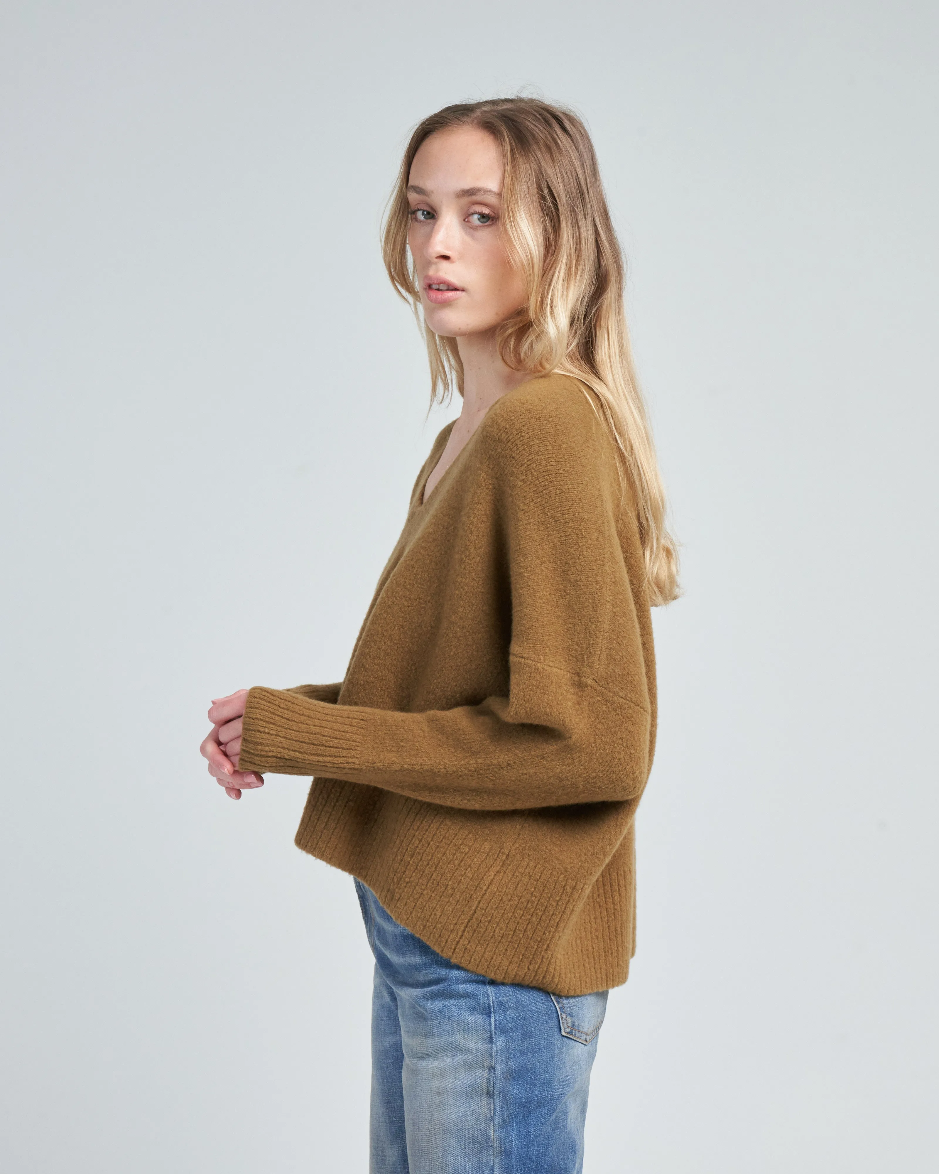v neck sweater