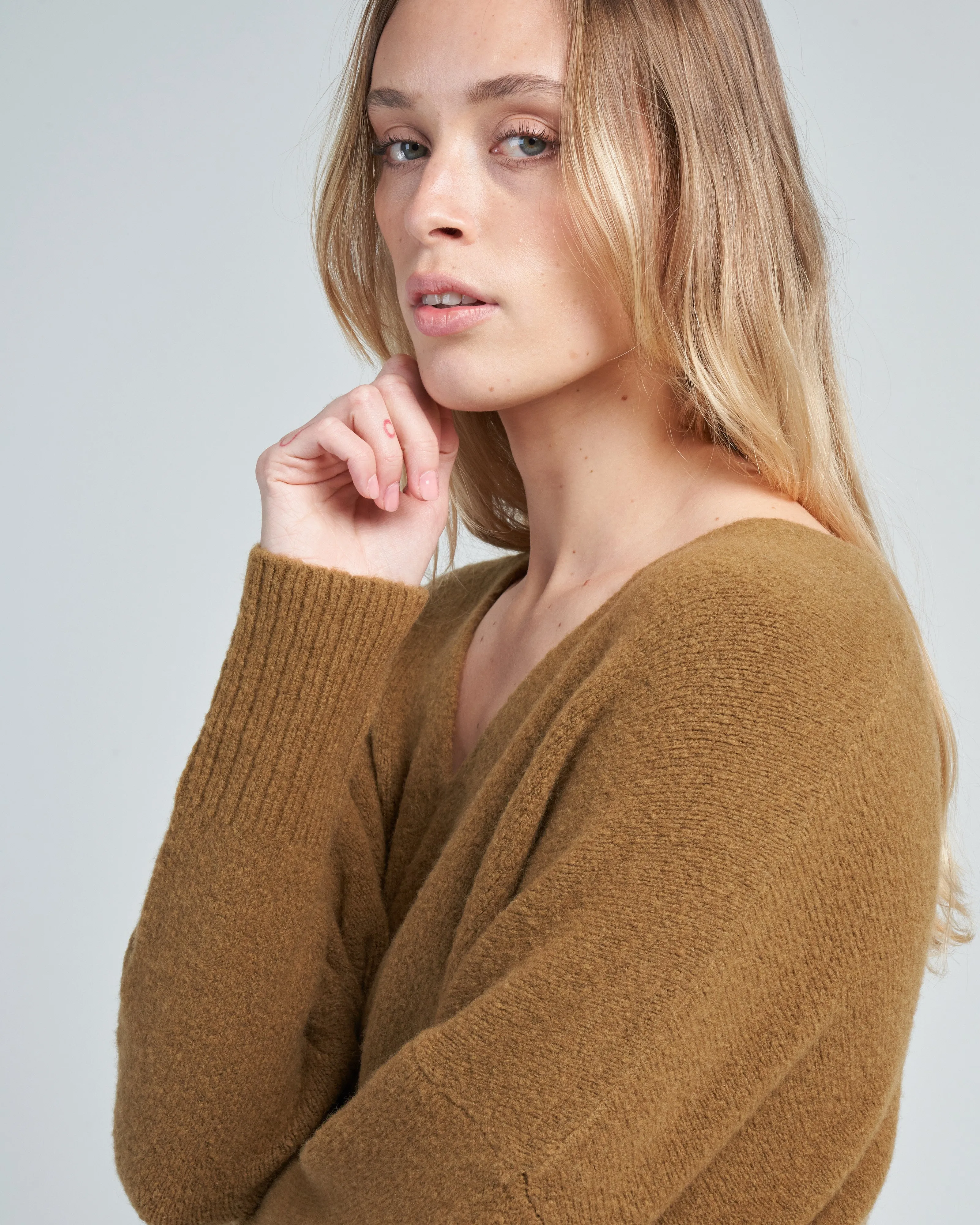 v neck sweater