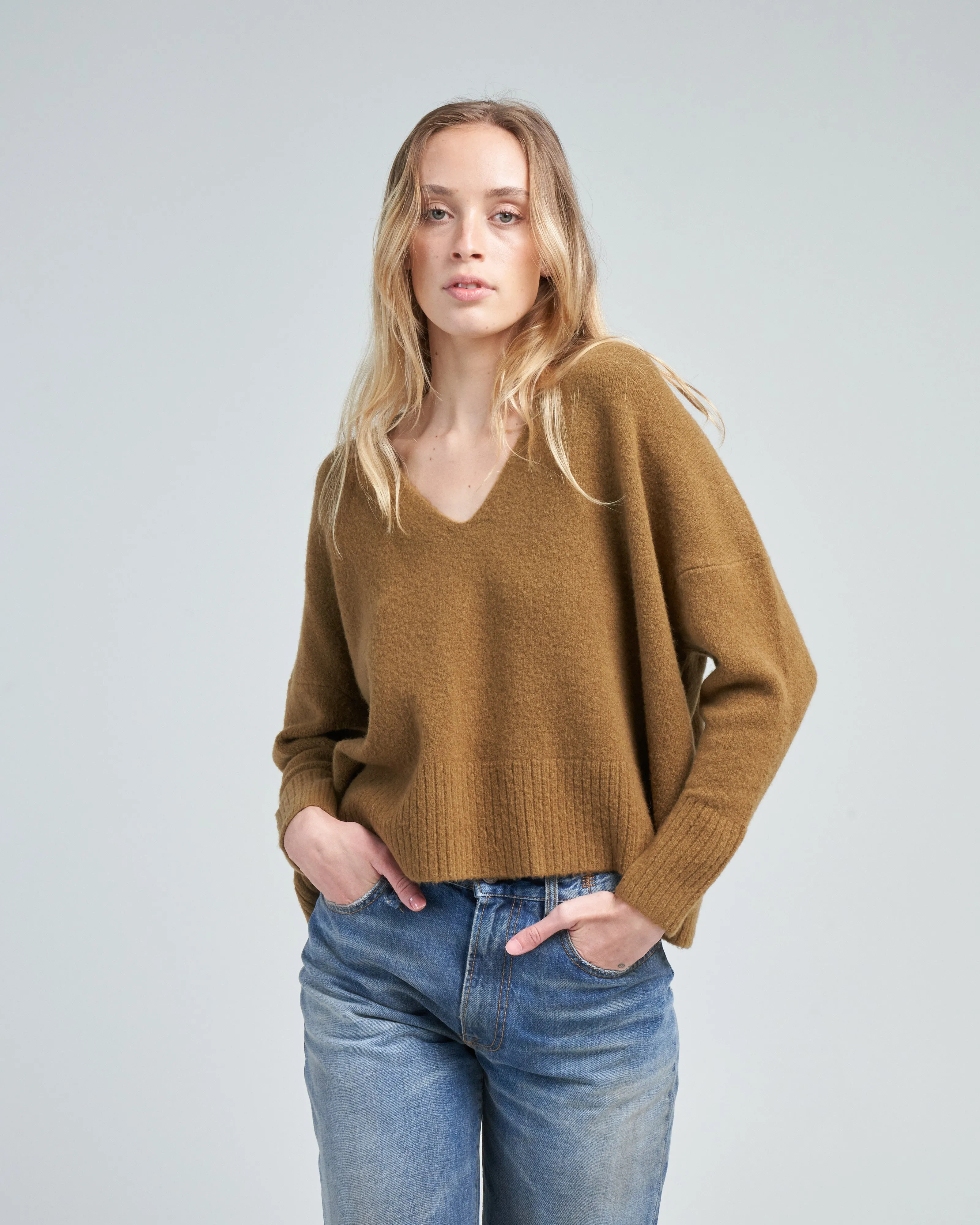 v neck sweater