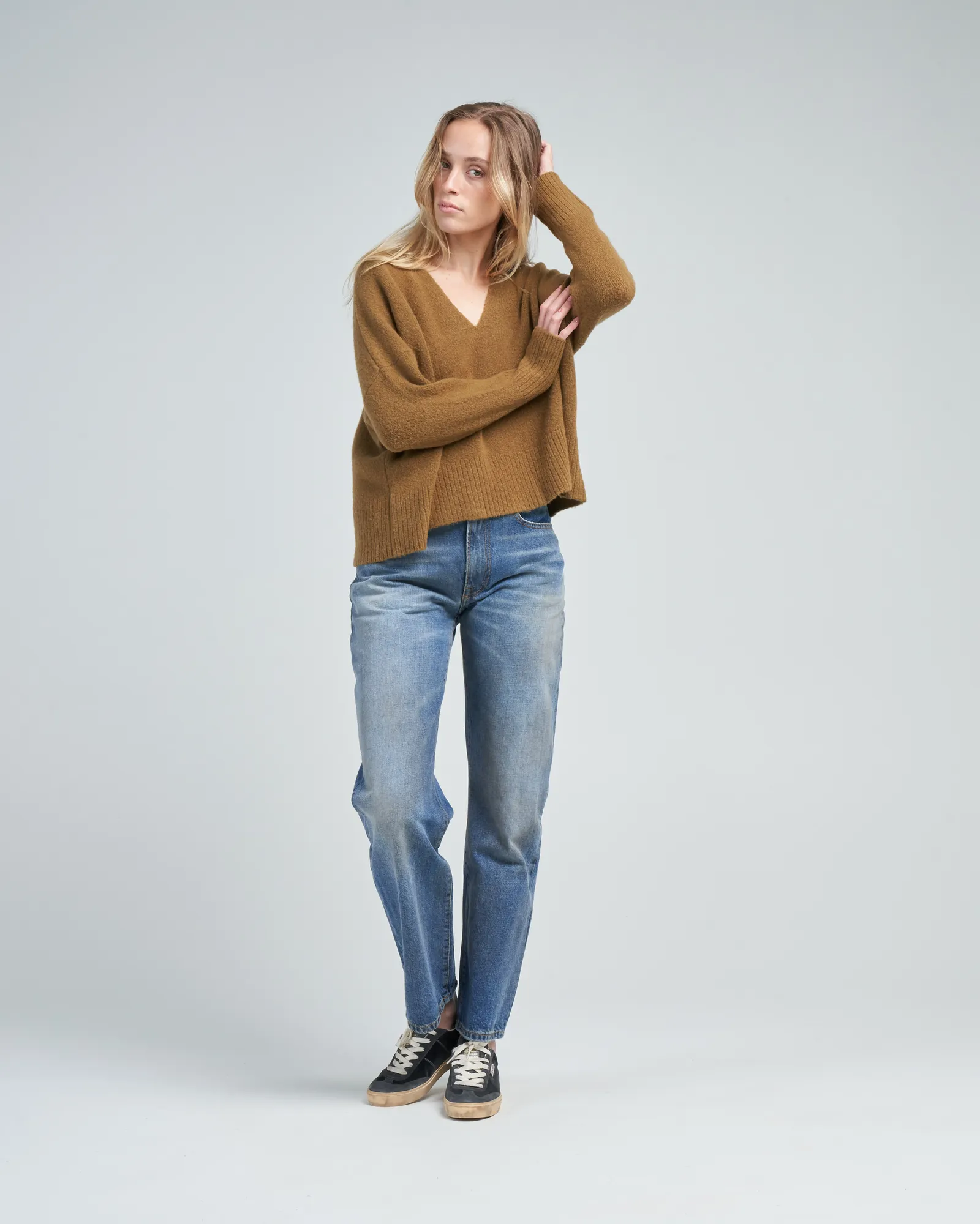v neck sweater