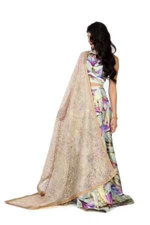 VEENA Gold Embroidery Dupatta