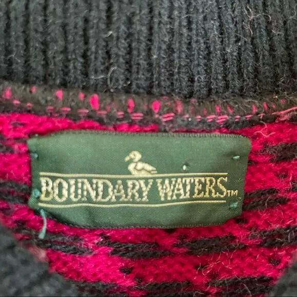 Vintage 80s Boundary Waters Sweater Skirt Set M