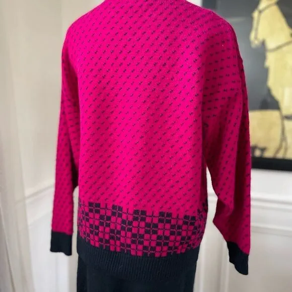 Vintage 80s Boundary Waters Sweater Skirt Set M
