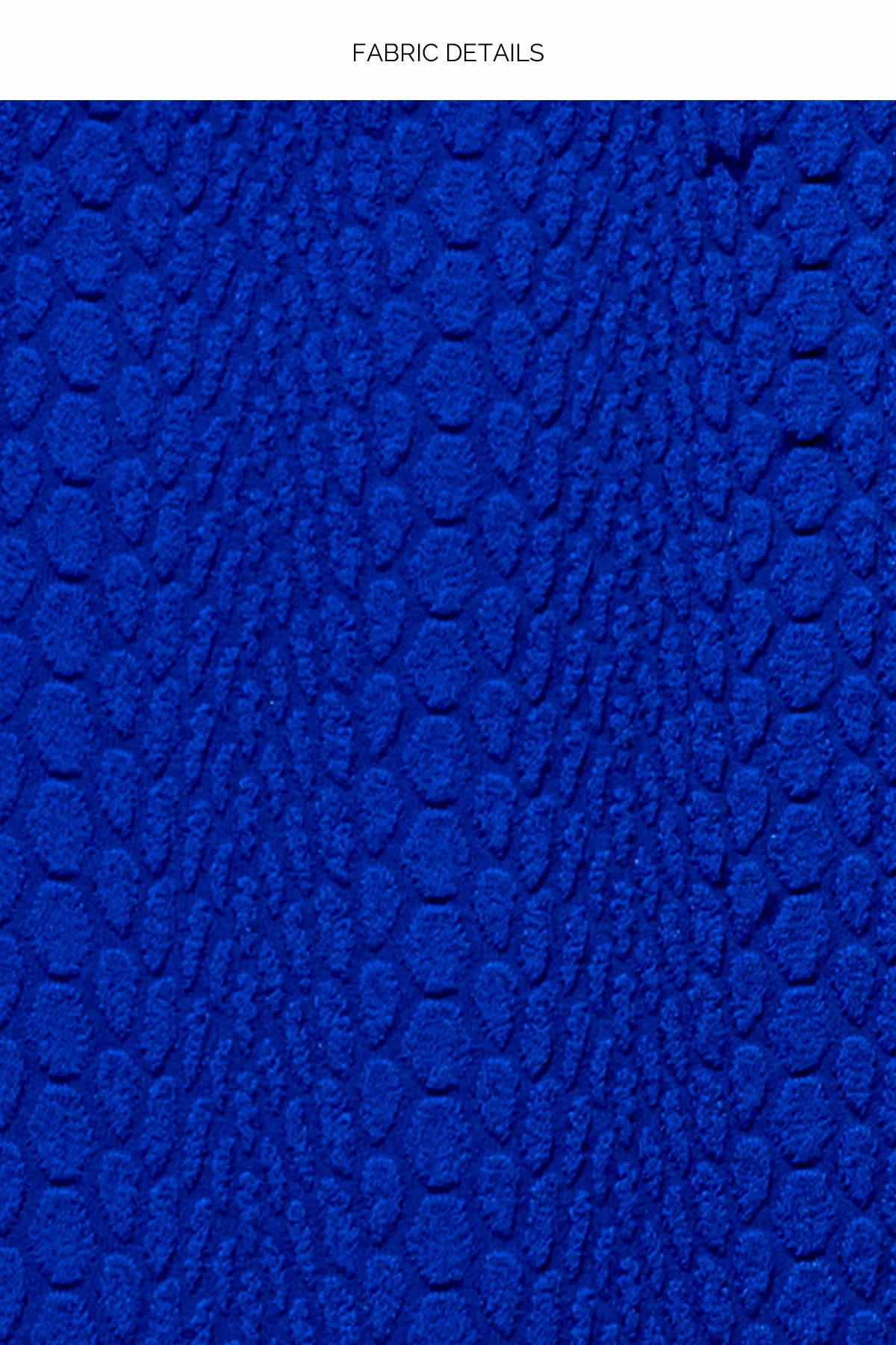 WAVY BABY - Seamless Triangle Top & Seamless Wavy Ruched Back Brazilian Tie Side Bottom • Blue