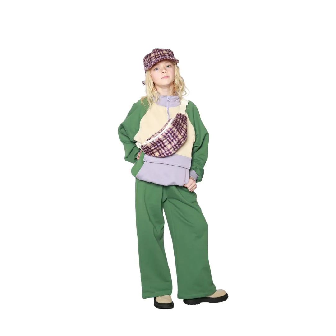 WIDE JOG PANT / MYRTLE