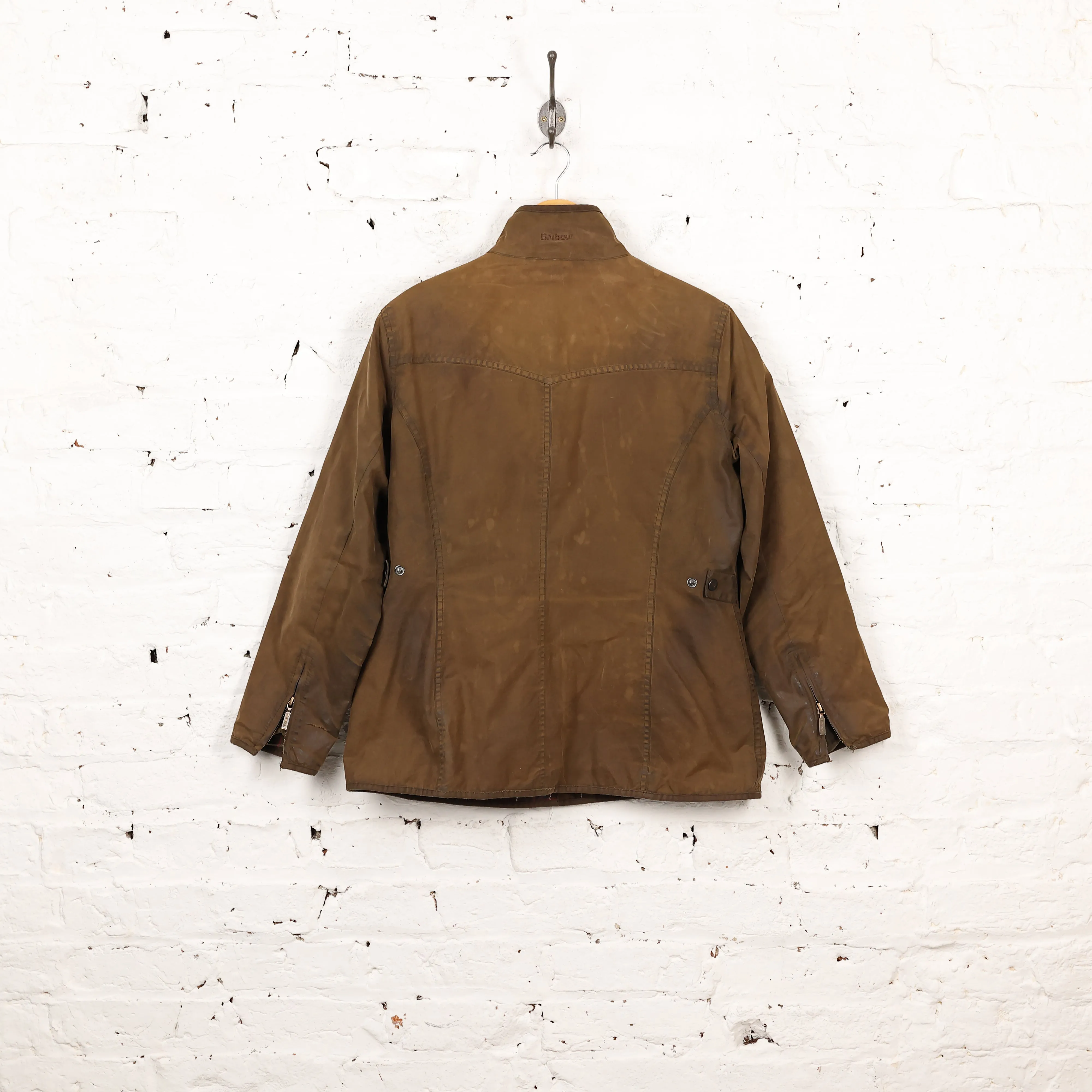 Women's Barbour Utility Wax Jacket - Brown - Womens M