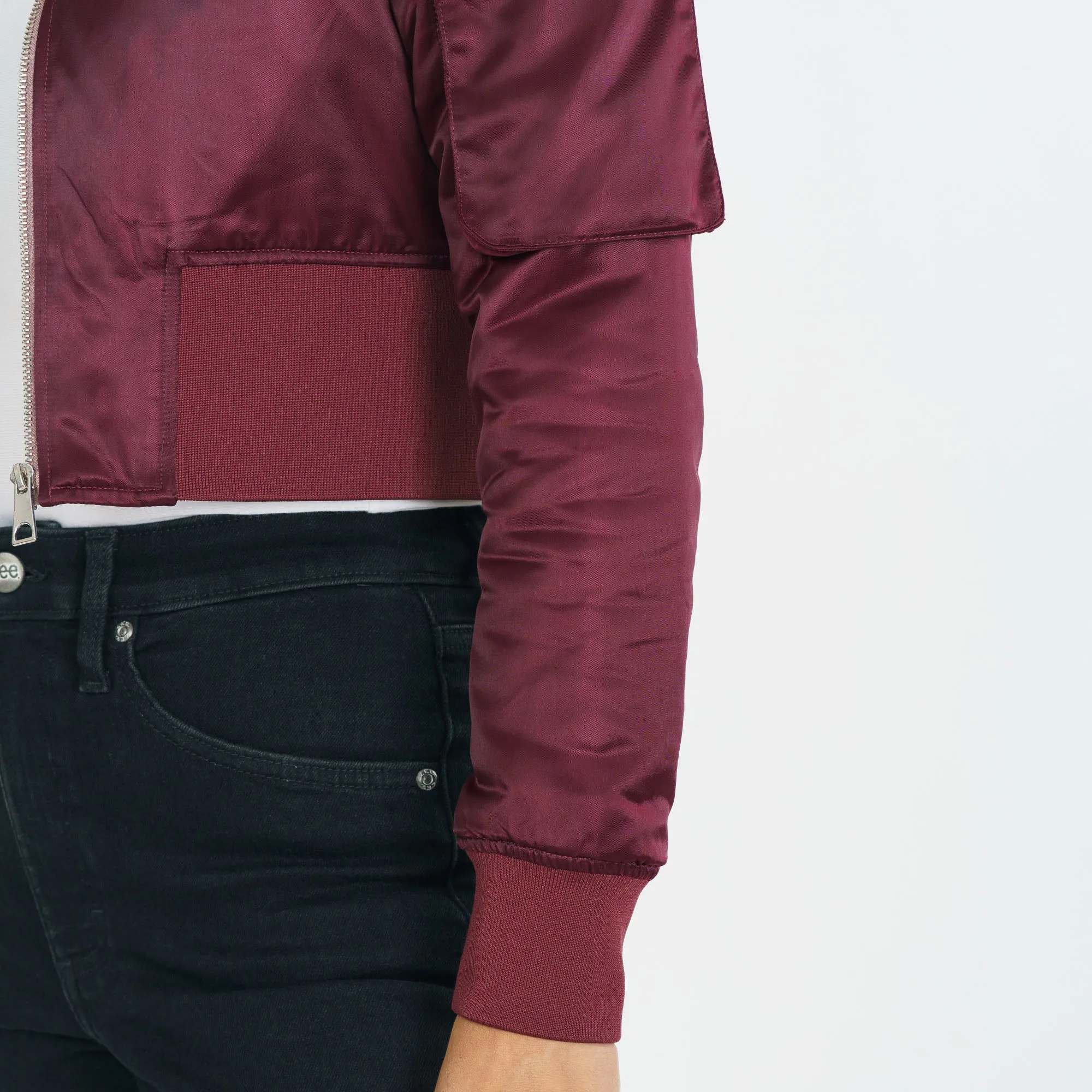Womens Cropped Port Royale Bomber Jacket