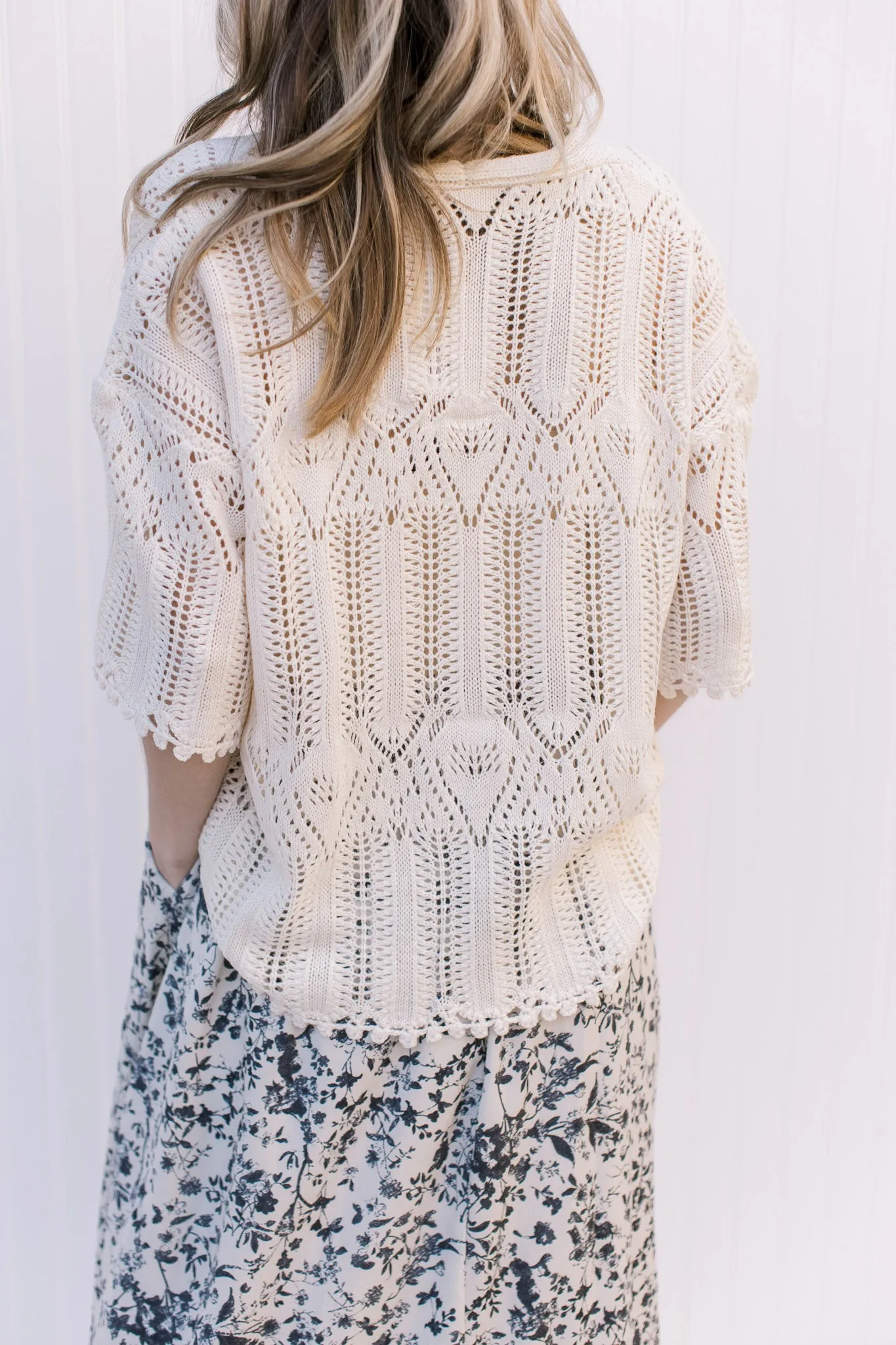 X Spring Cream Sweater