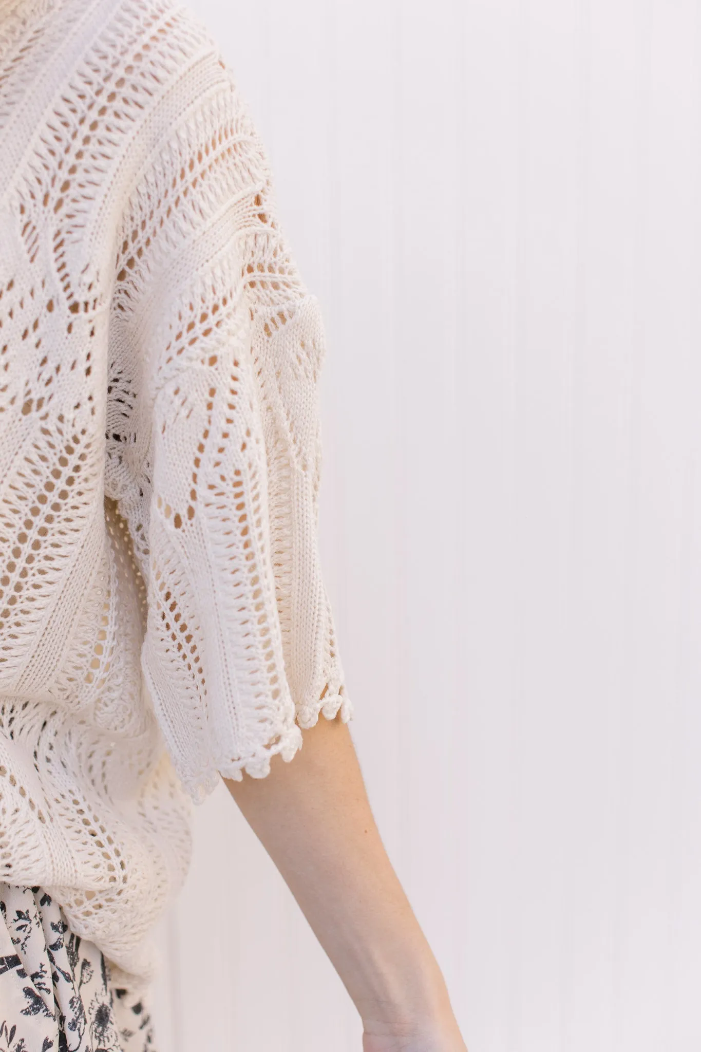 X Spring Cream Sweater