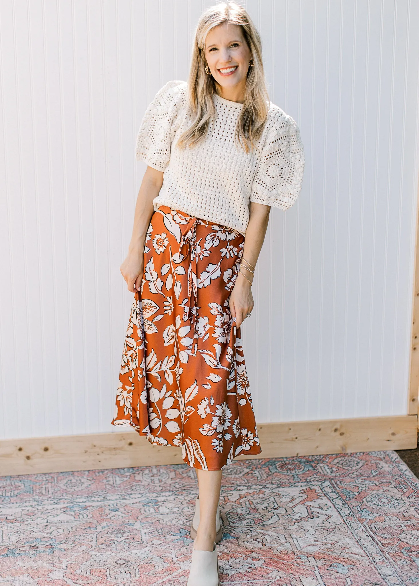 XZ Cream Crochet Sweater