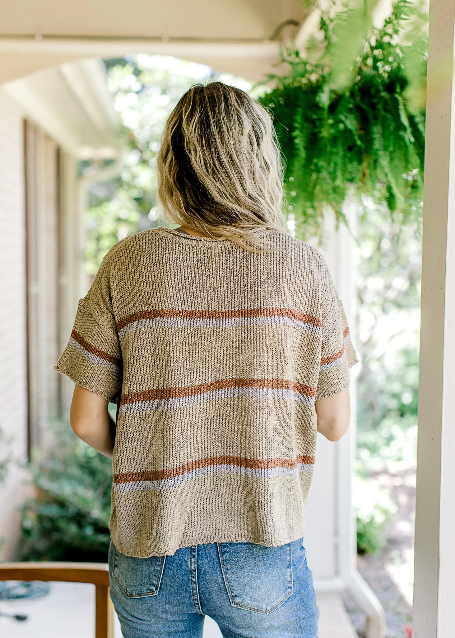 XZ Mocha Magic Short Sleeve Sweater