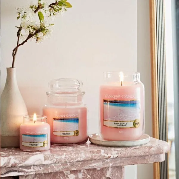 Yankee Candle Medium Jar Classic Pink Sands 411g