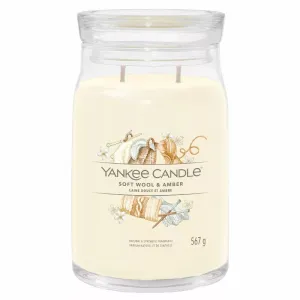 Yankee Candle Signature Large Jar Soft Wool & Amber 567g