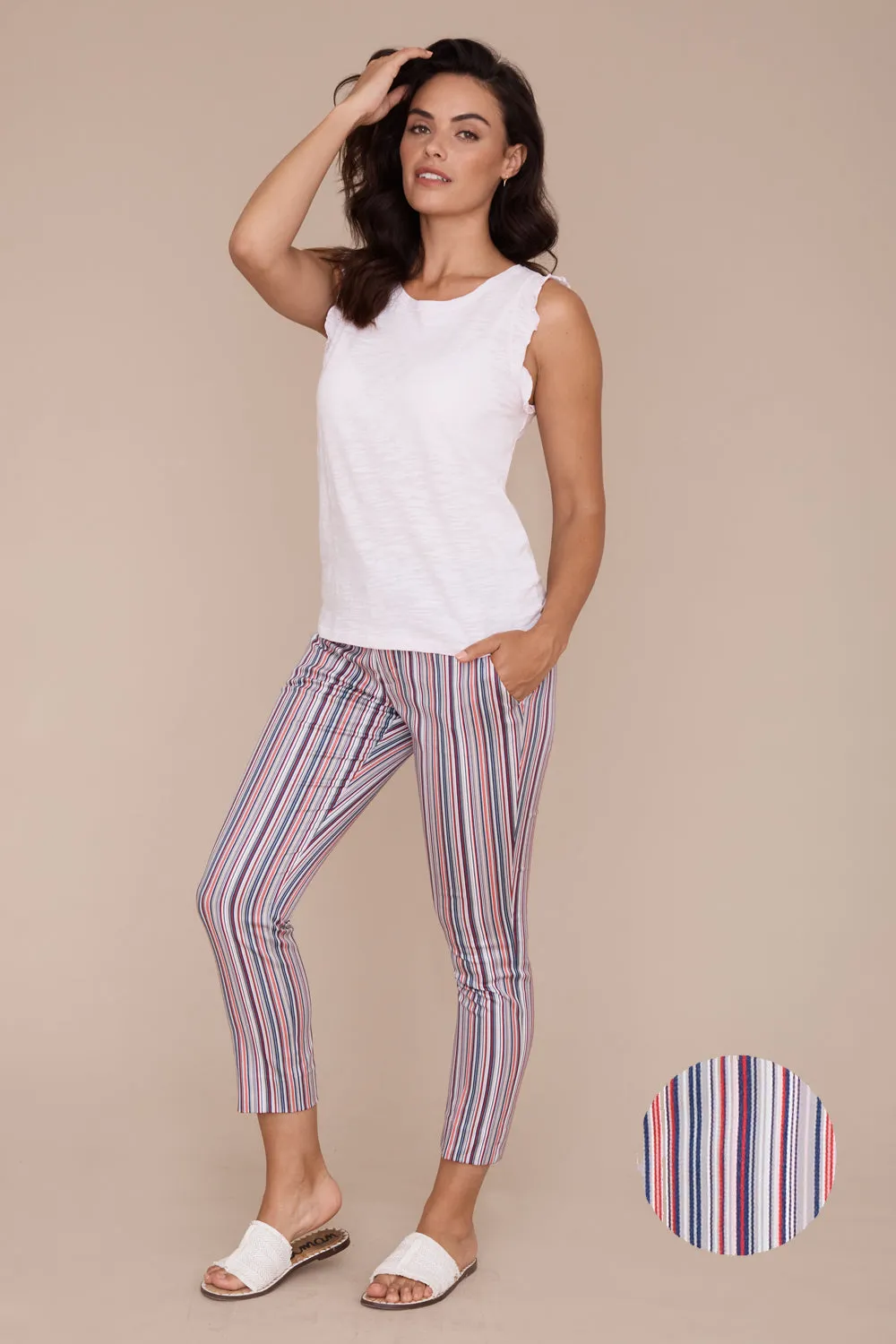 Zara Pant - Parallel Stripe: FINAL SALE