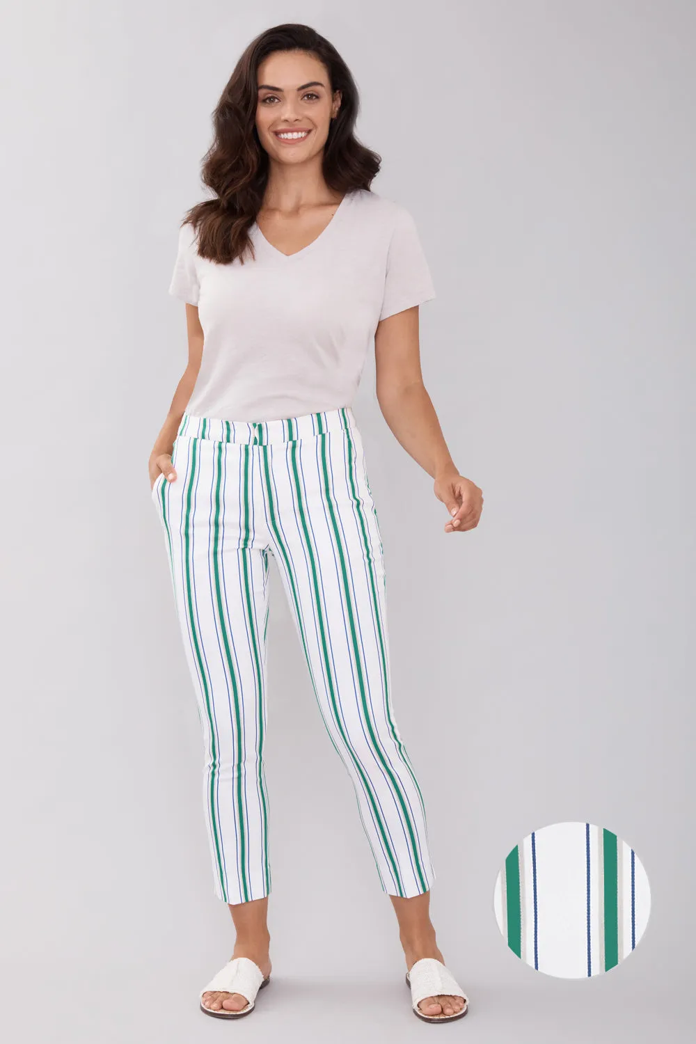 Zara Pant - Parallel Stripe: FINAL SALE